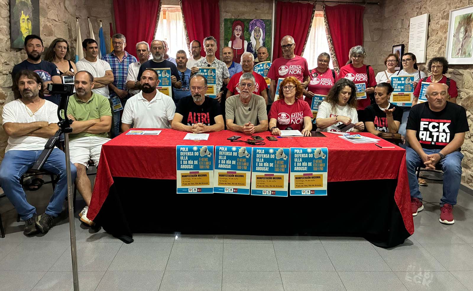 Ulloa Viva, PDRA e a plataforma contra a mina de Touro anuncian mobilizacións