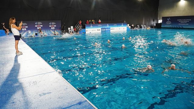 Xornada de adestramentos da Copa do Mundo de Natación Artística de Pontevedra Xornada de adestramentos da Copa do Mundo de Natación Artística de Pontevedra