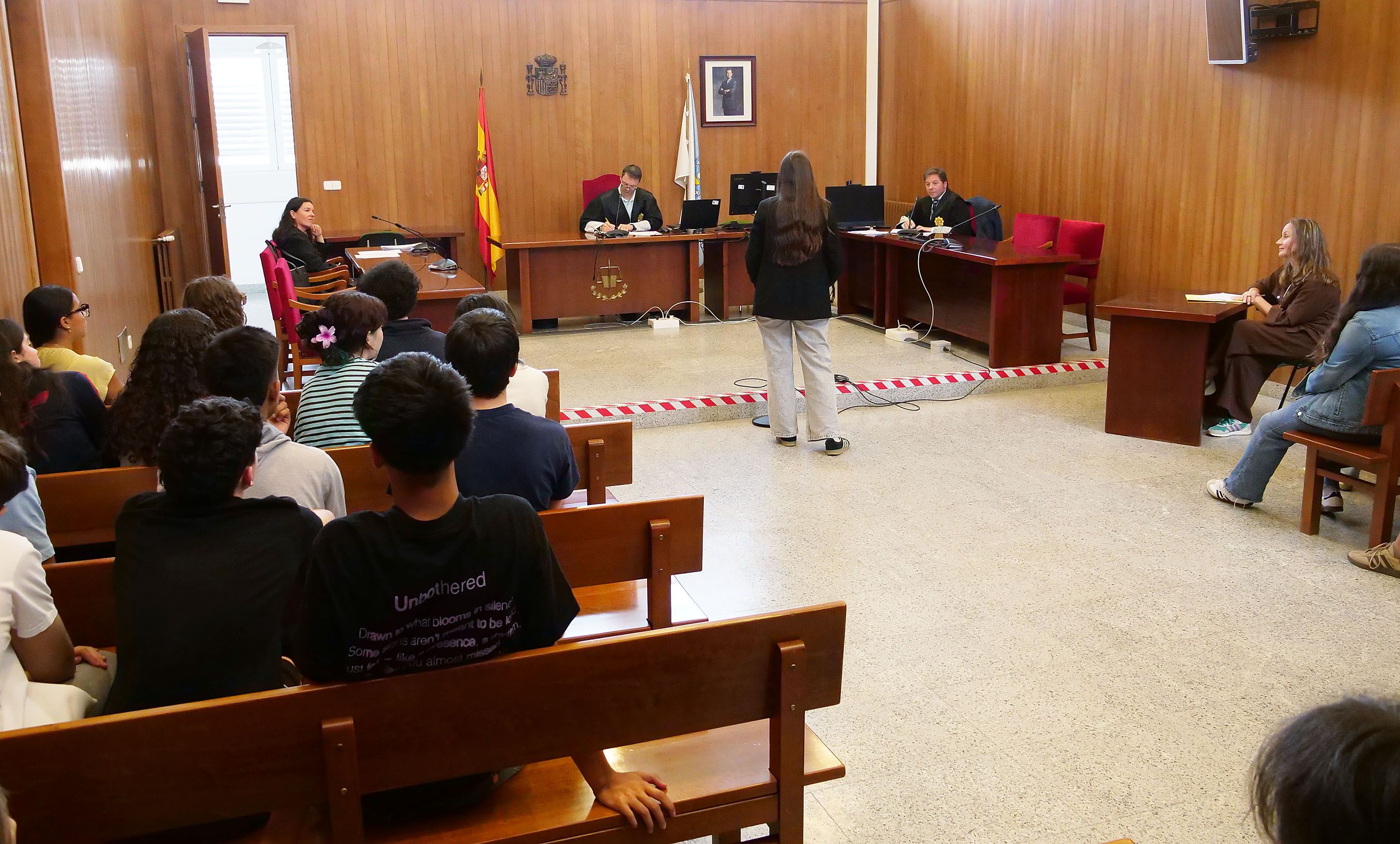 Juicio simulado en el Tribunal de Instancia de Pontevedra