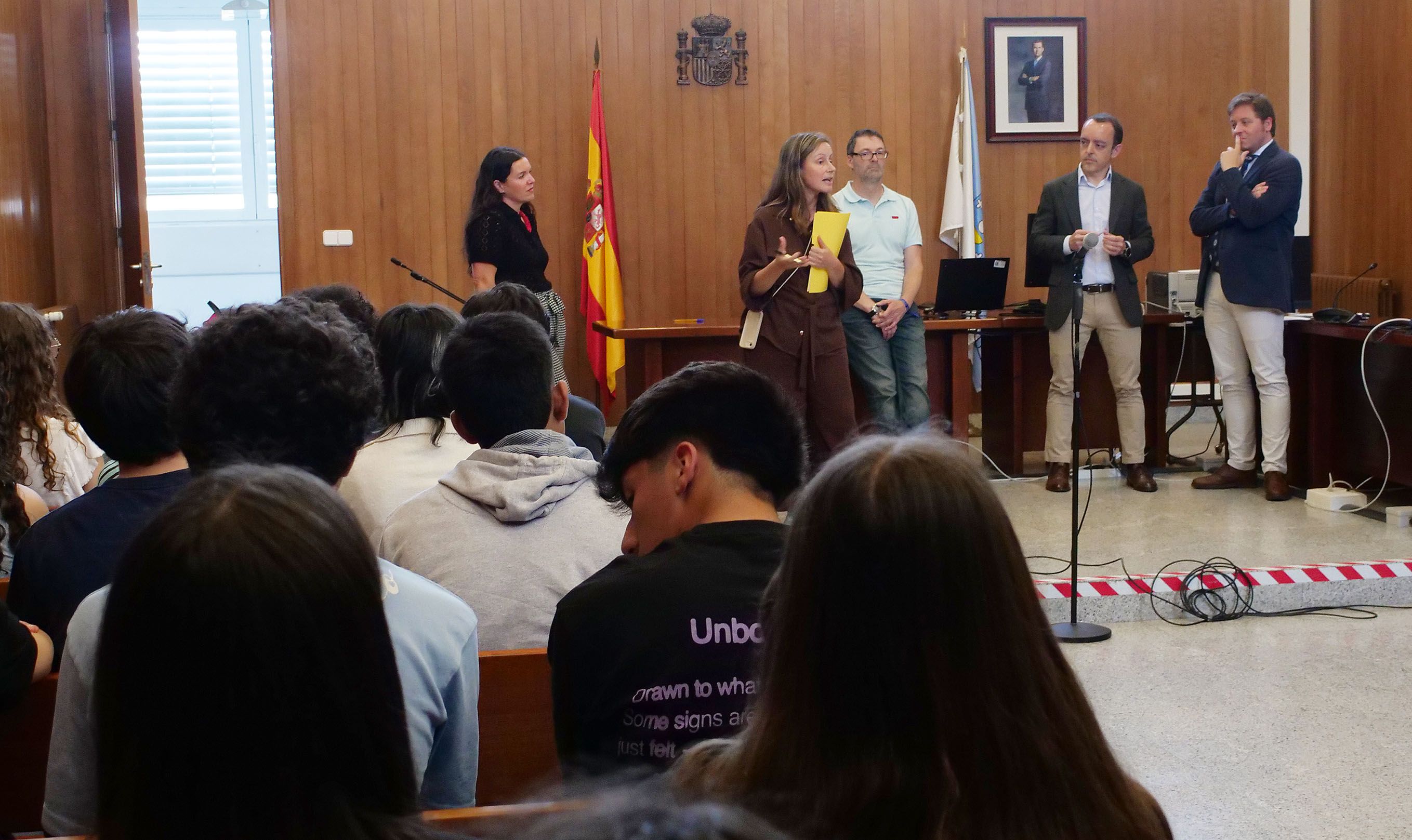 Juicio simulado en el Tribunal de Instancia de Pontevedra