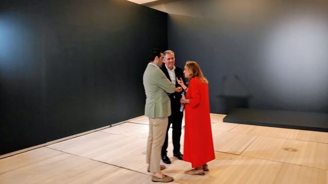 Luis López, Rafa Domínguez e Ángeles Tilve