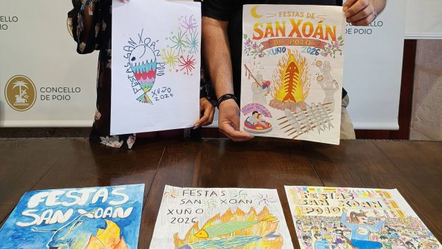 Presentación dos vencedores no concurso de carteis do San Xoán Presentación dos vencedores no concurso de carteis do San Xoán
