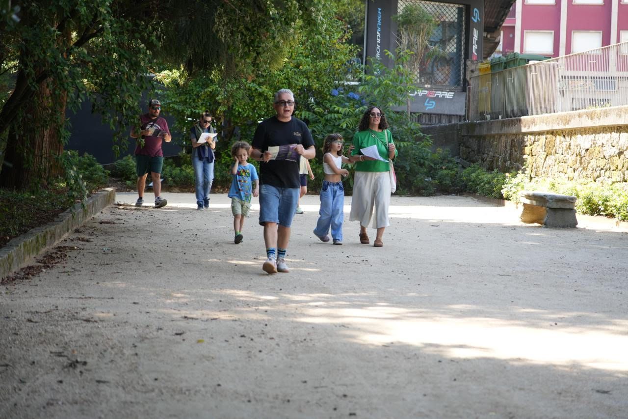 Fiesta vecinal para celebrar la reapertura del Botánico y la Carballeira de Caldas