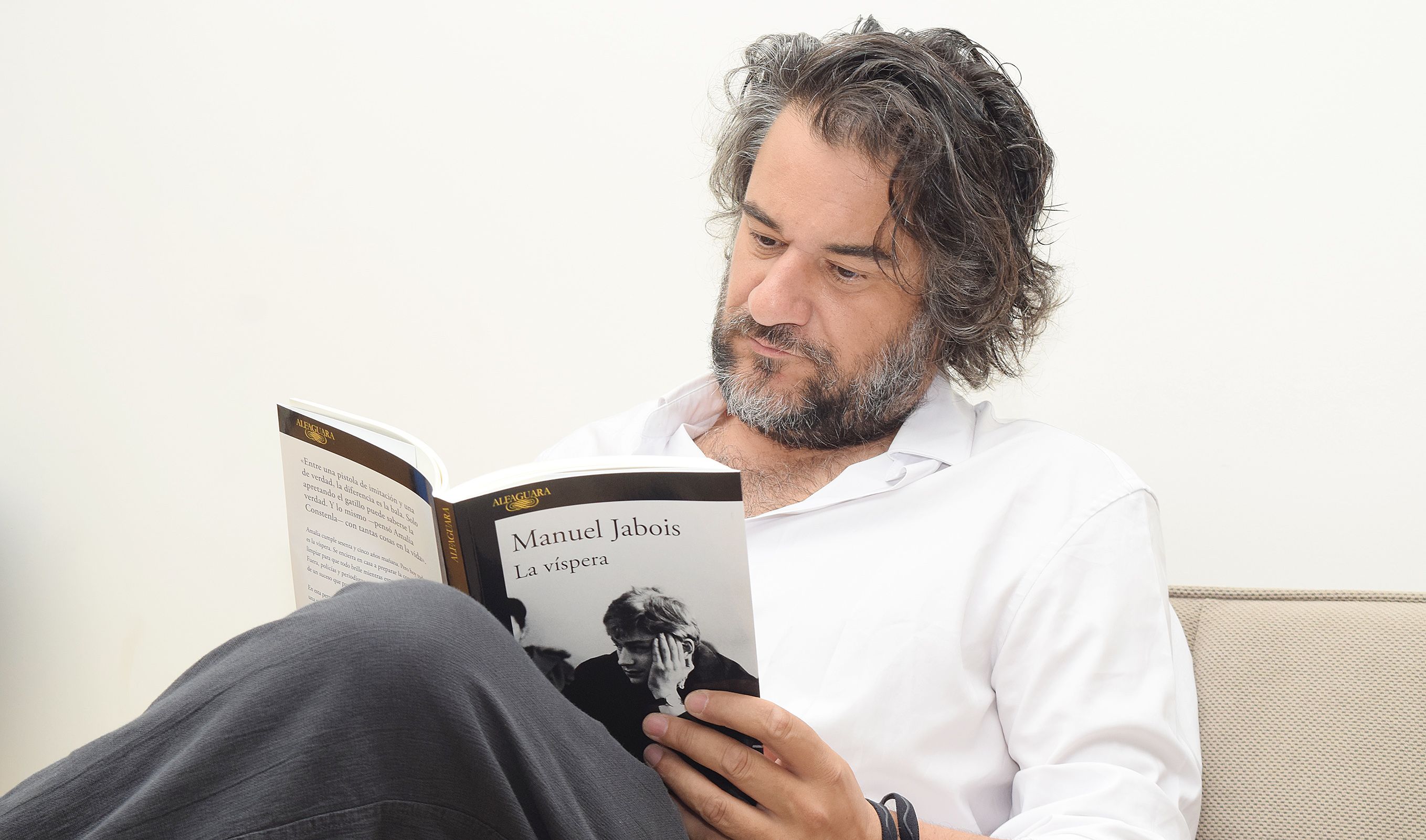 Manuel Jabois, co seu libro 'La víspera'