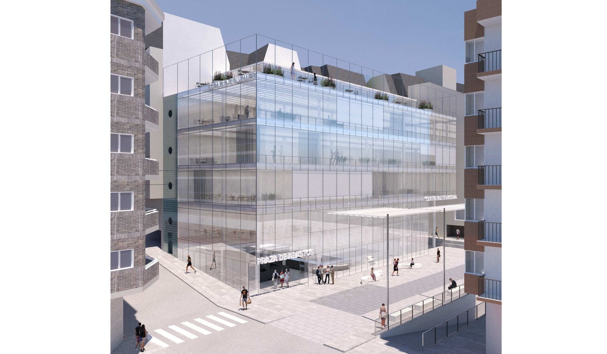 Infografía do proxecto do Mercado de Abastos de Sanxenxo