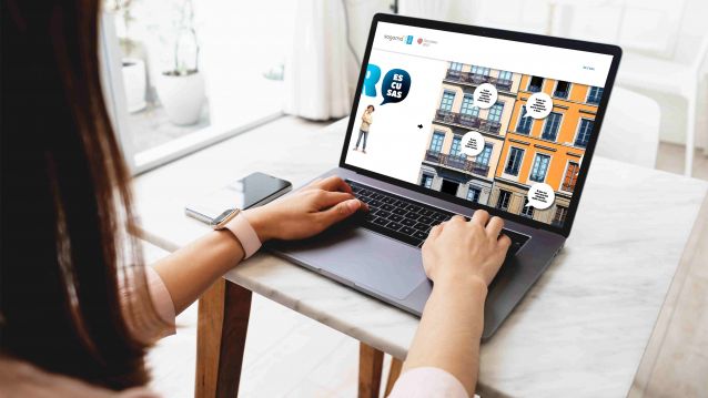Campaña en laptop de Cero escusas