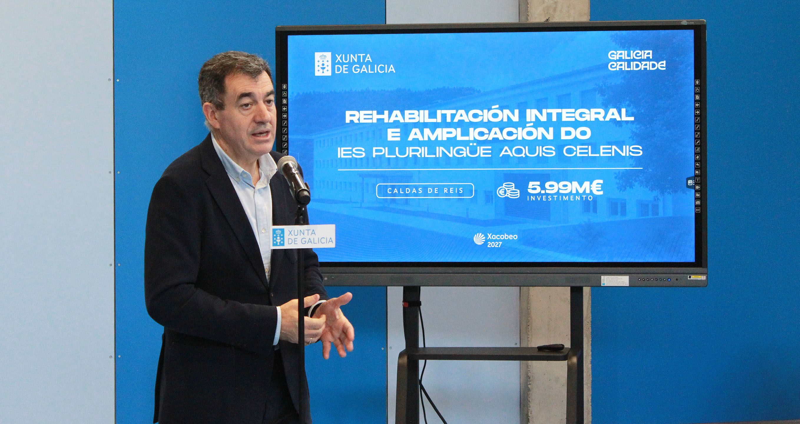 Inauguración da reforma do IES Aquis Celenis de Caldas de Reis