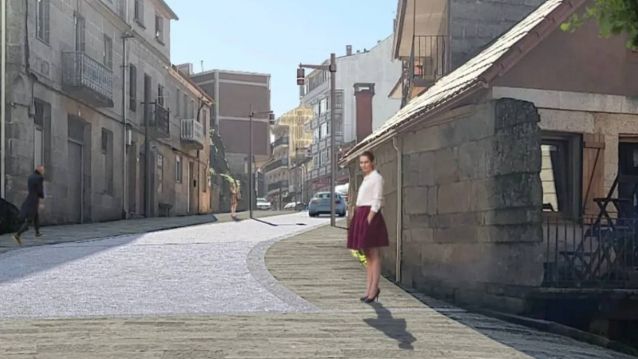 Infografía del proyecto de humanización de la calle Roxelio Landeiro