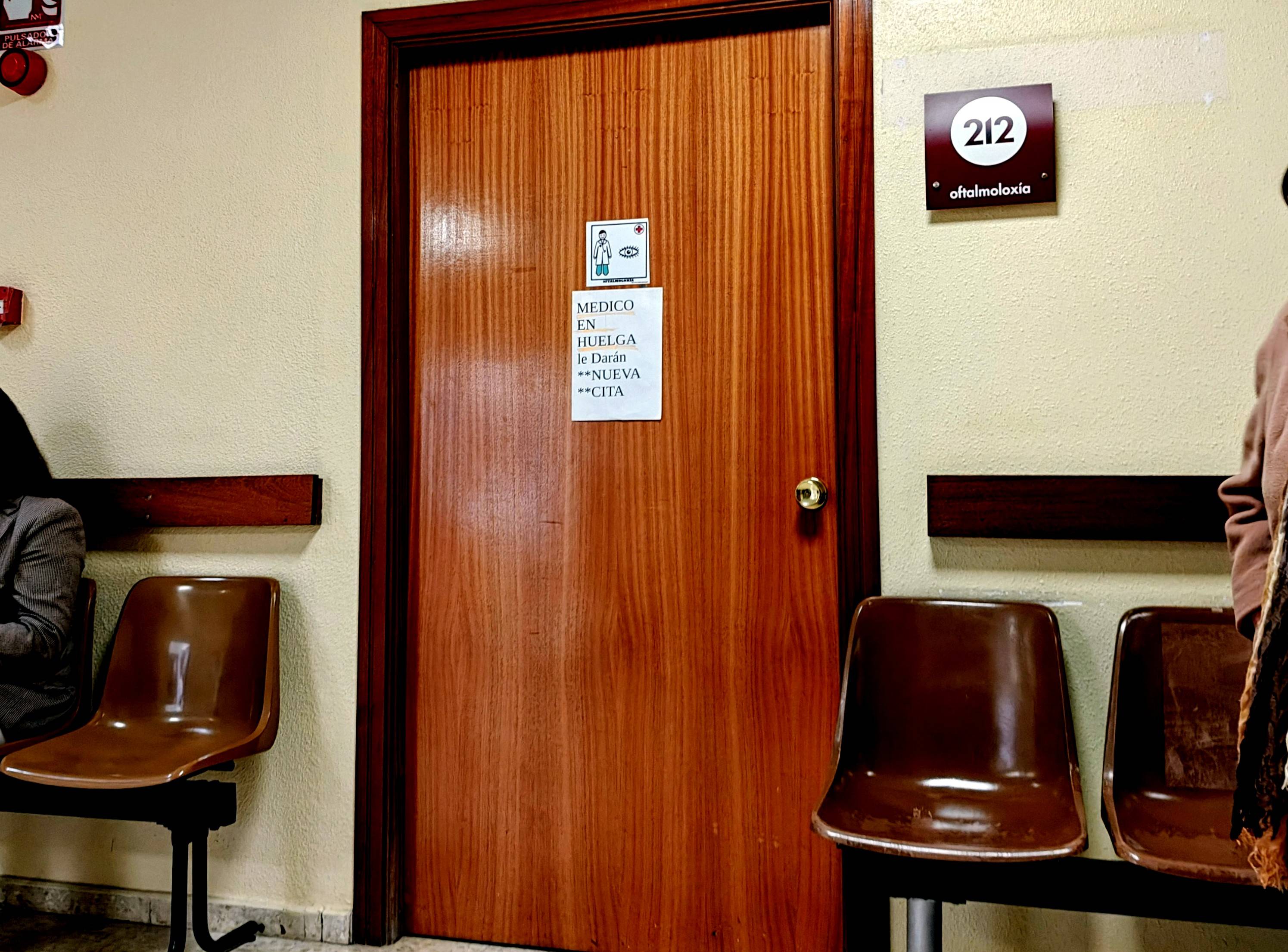 Consulta con médico en folga