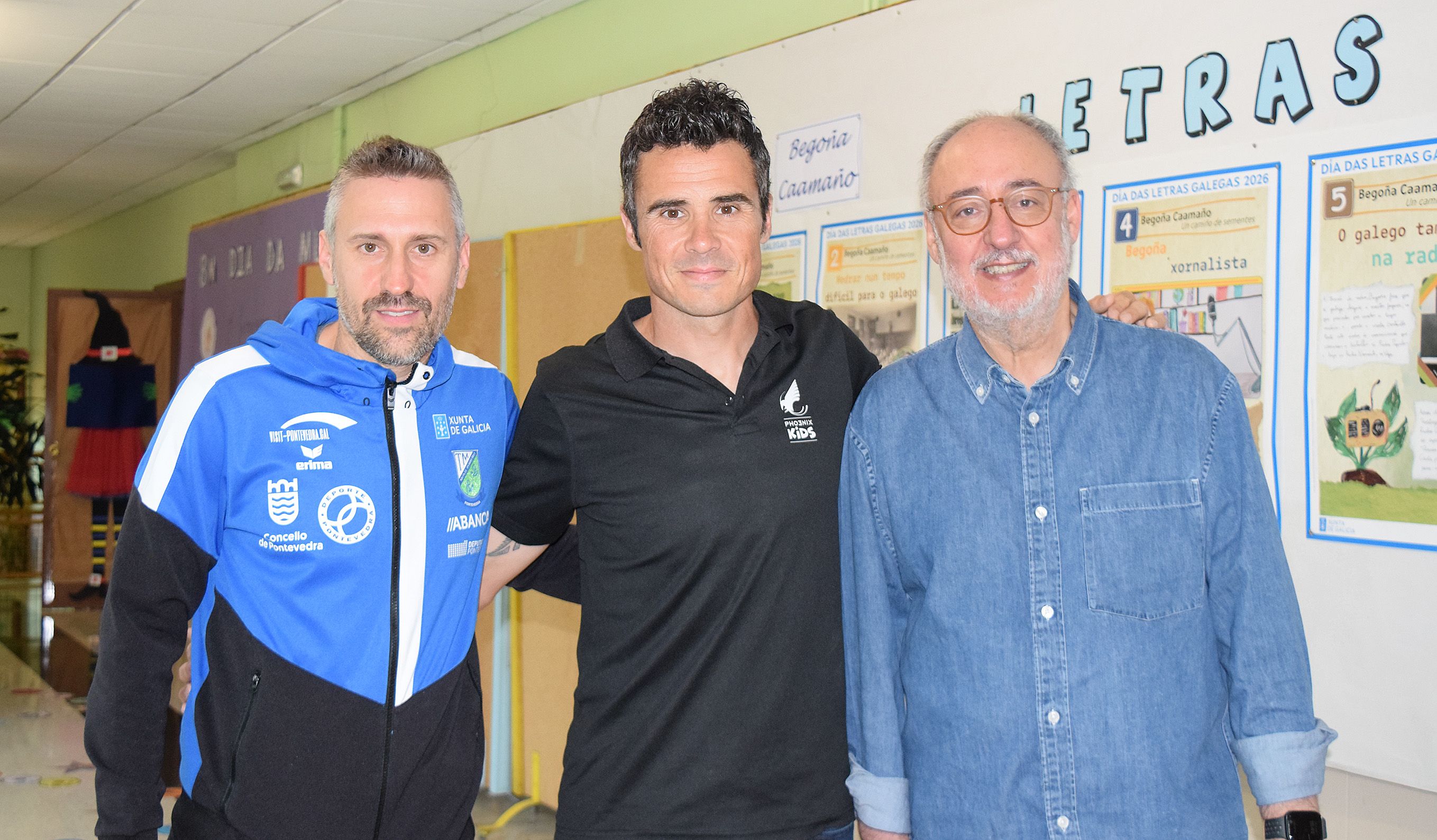 Visita do triatleta Javier Gómez Noya ao CEP Marcos da Portela en Monte Porreiro Visita do triatleta Javier Gómez Noya ao CEP Marcos da Portela en Monte Porreiro