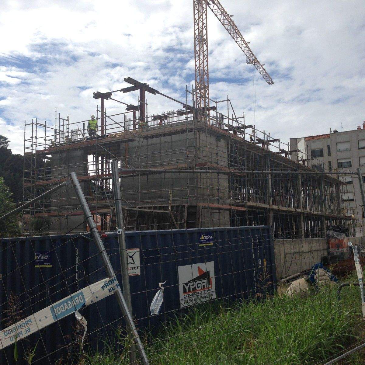 Obras do centro de saúde de Marín 