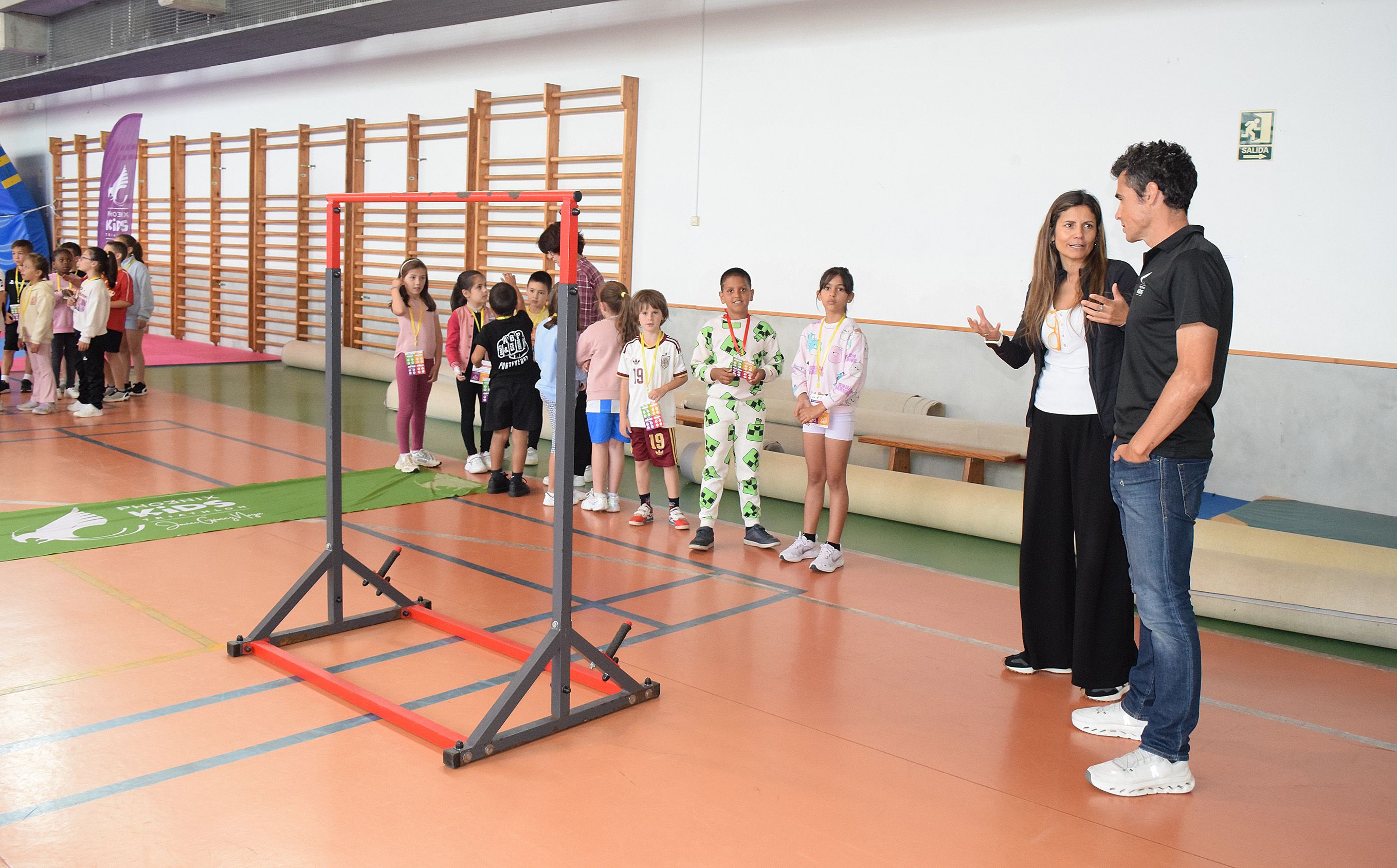 Visita do triatleta Javier Gómez Noya ao CEP Marcos da Portela en Monte Porreiro Visita do triatleta Javier Gómez Noya ao CEP Marcos da Portela en Monte Porreiro