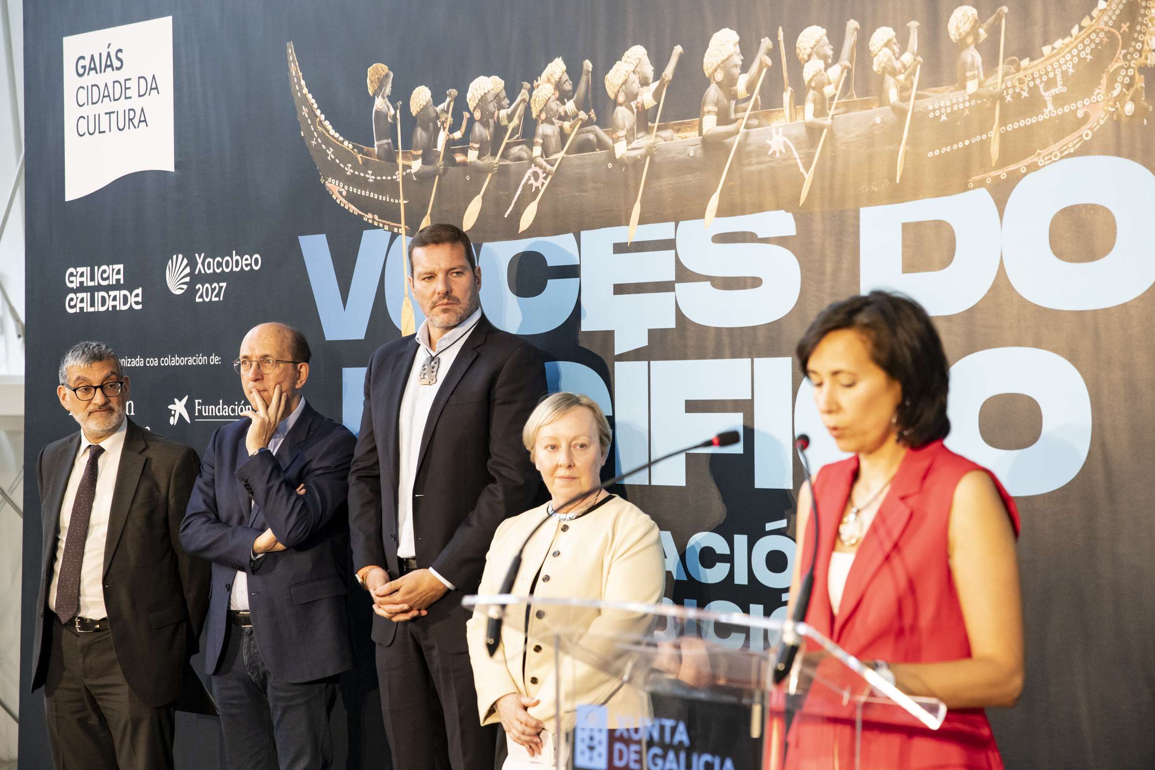 Ana Isabel Vázquez en la presentación de 'Voces do Pacífico. Innovación e tradición'