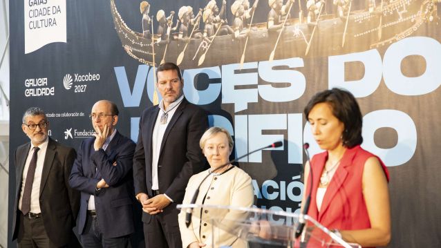 Ana Isabel Vázquez na presentación de 'Voces do Pacífico. Innovación e tradición'