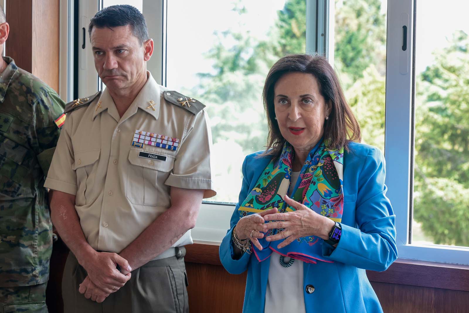 Visita da ministra de Defensa, Margarita Robles, á Brilat