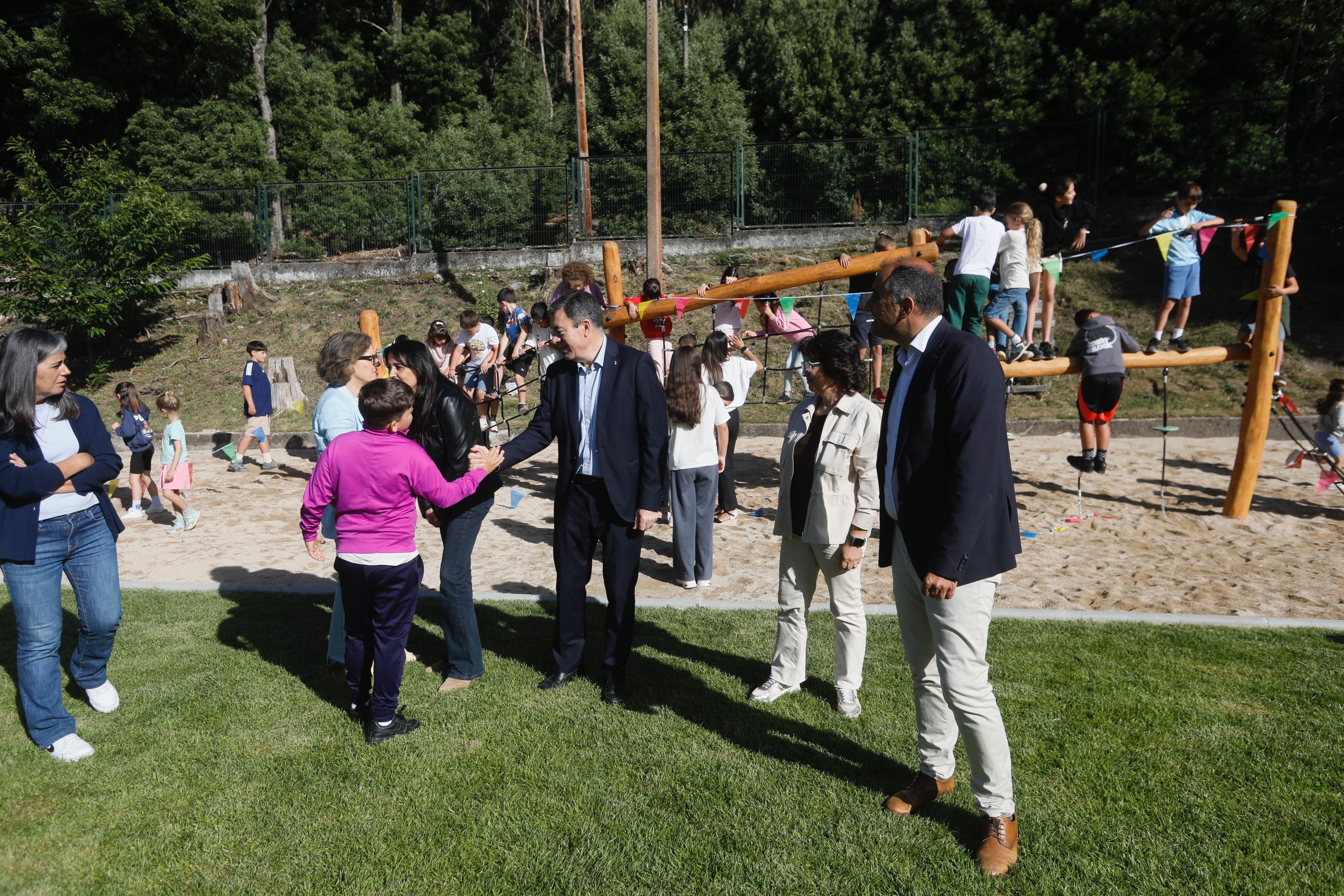 Inauguración do patio do CEIP de Chancelas Inauguración do patio do CEIP de Chancelas