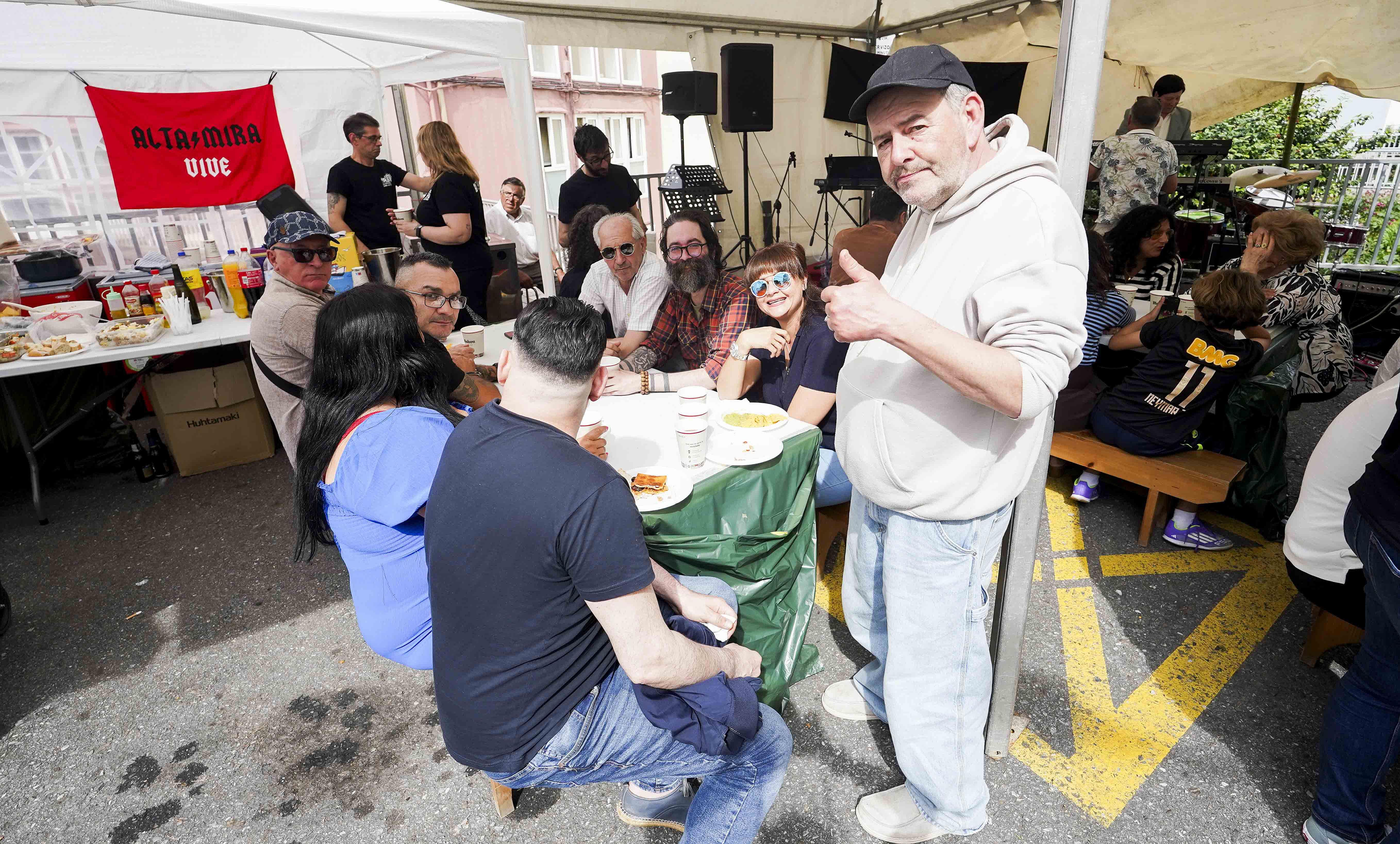 Festa da Primavera no barrio de Altamira