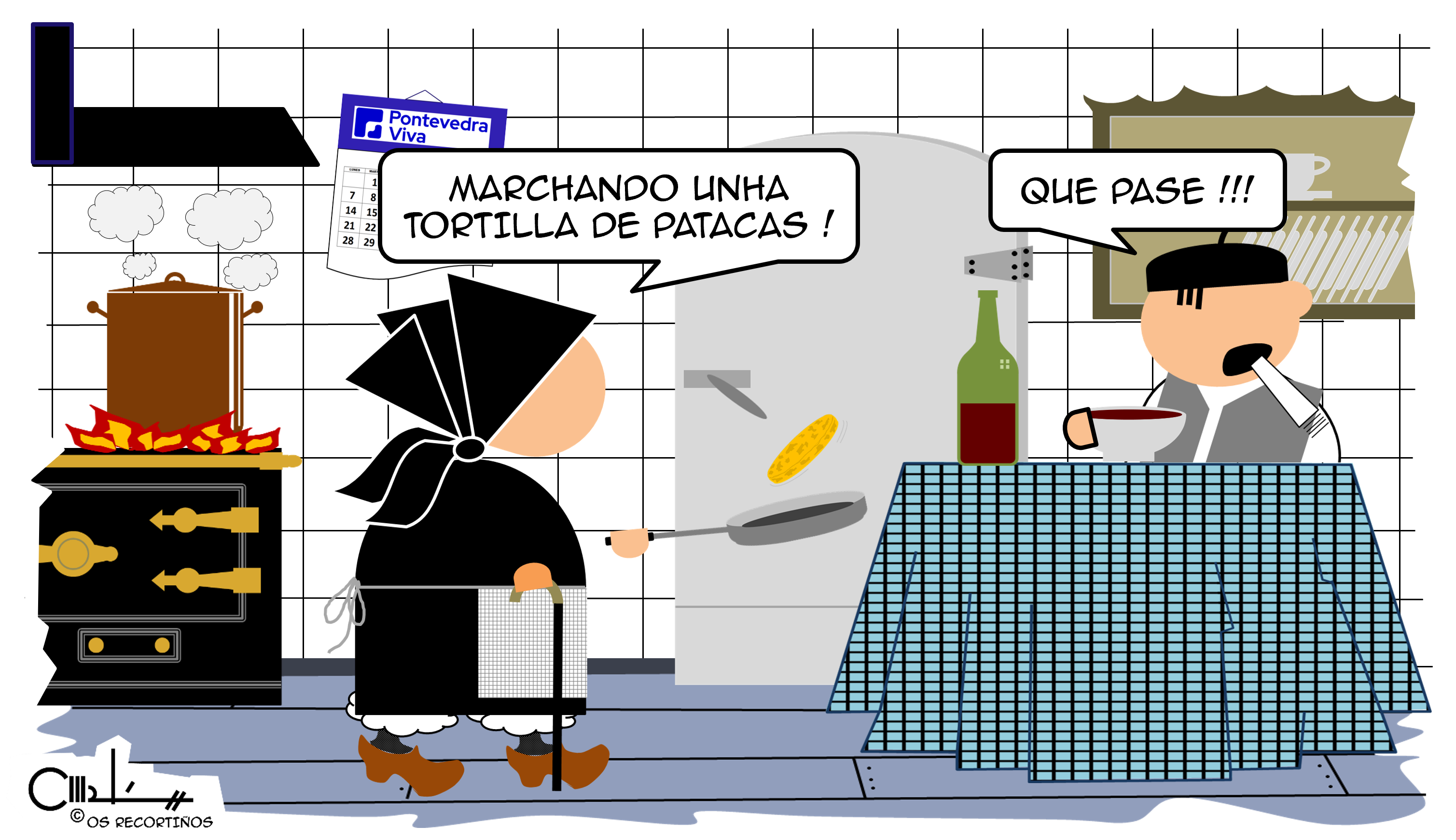 Os Recortiños Marchando unha tortilla