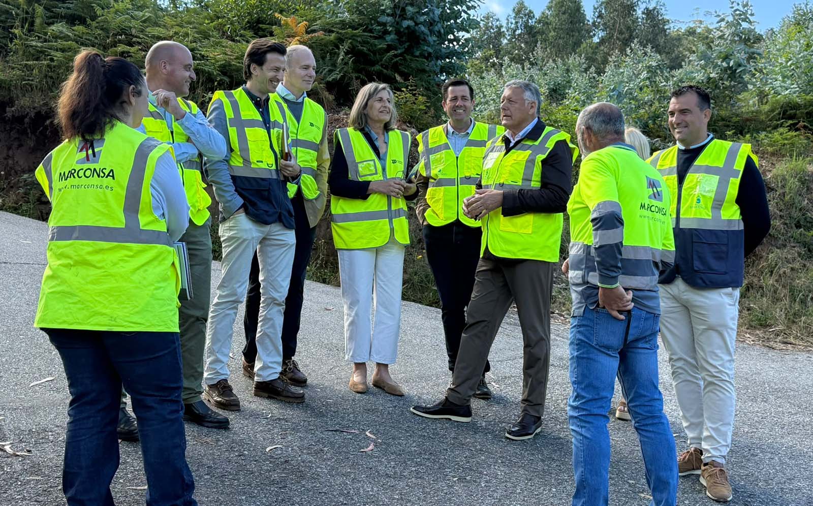 Visita á estrada provincial EP 9208 Noalla Aios