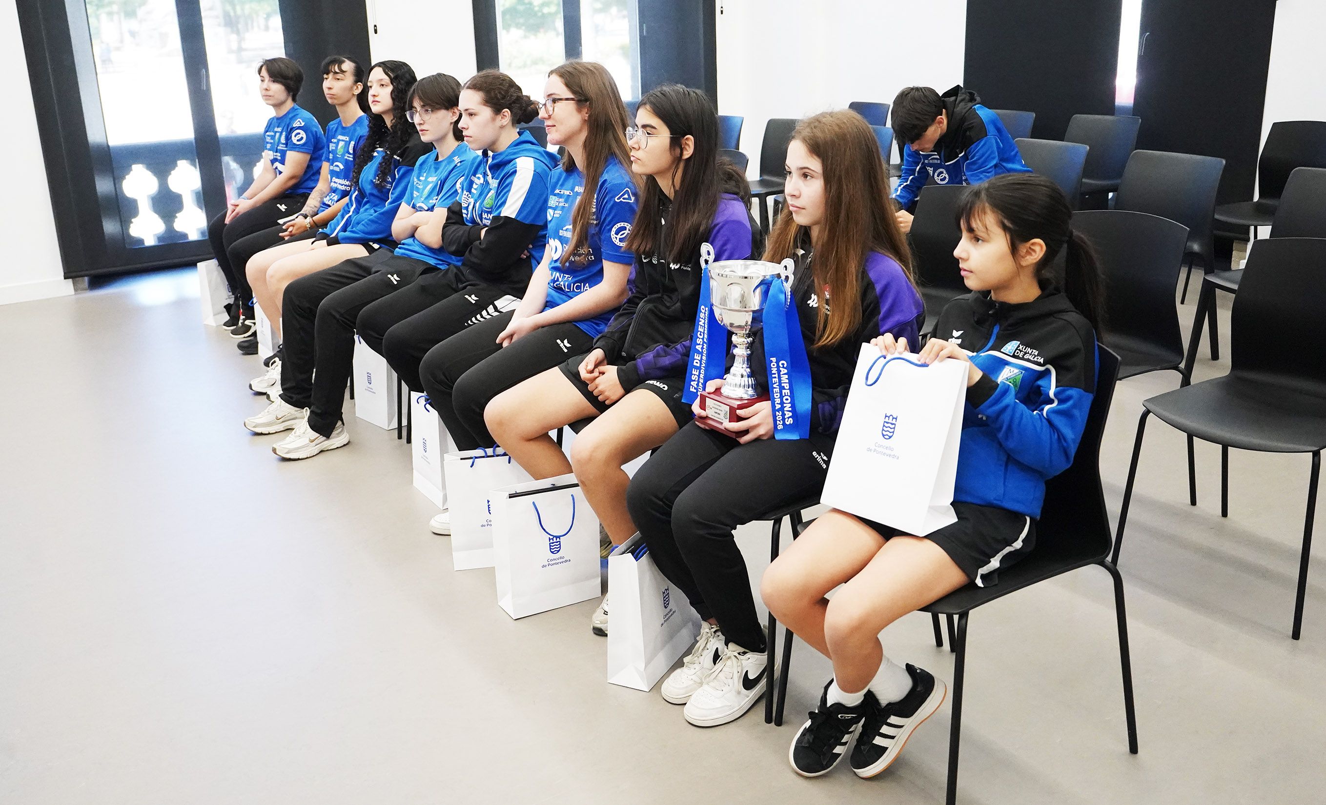 Recepción ao TM Monte Porreiro no Concello polo seu ascenso a Superdivisión Feminina Recepción ao TM Monte Porreiro no Concello polo seu ascenso a Superdivisión Feminina