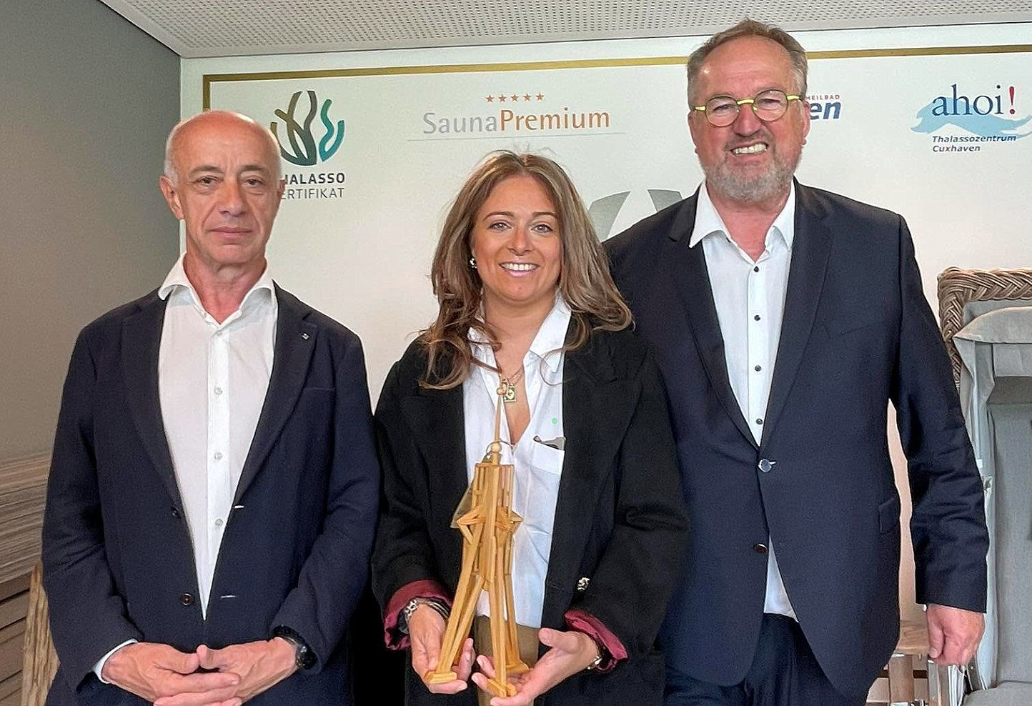 Gonzalo Durán, alcalde de Vilanova, con representantes de Cuxhaven