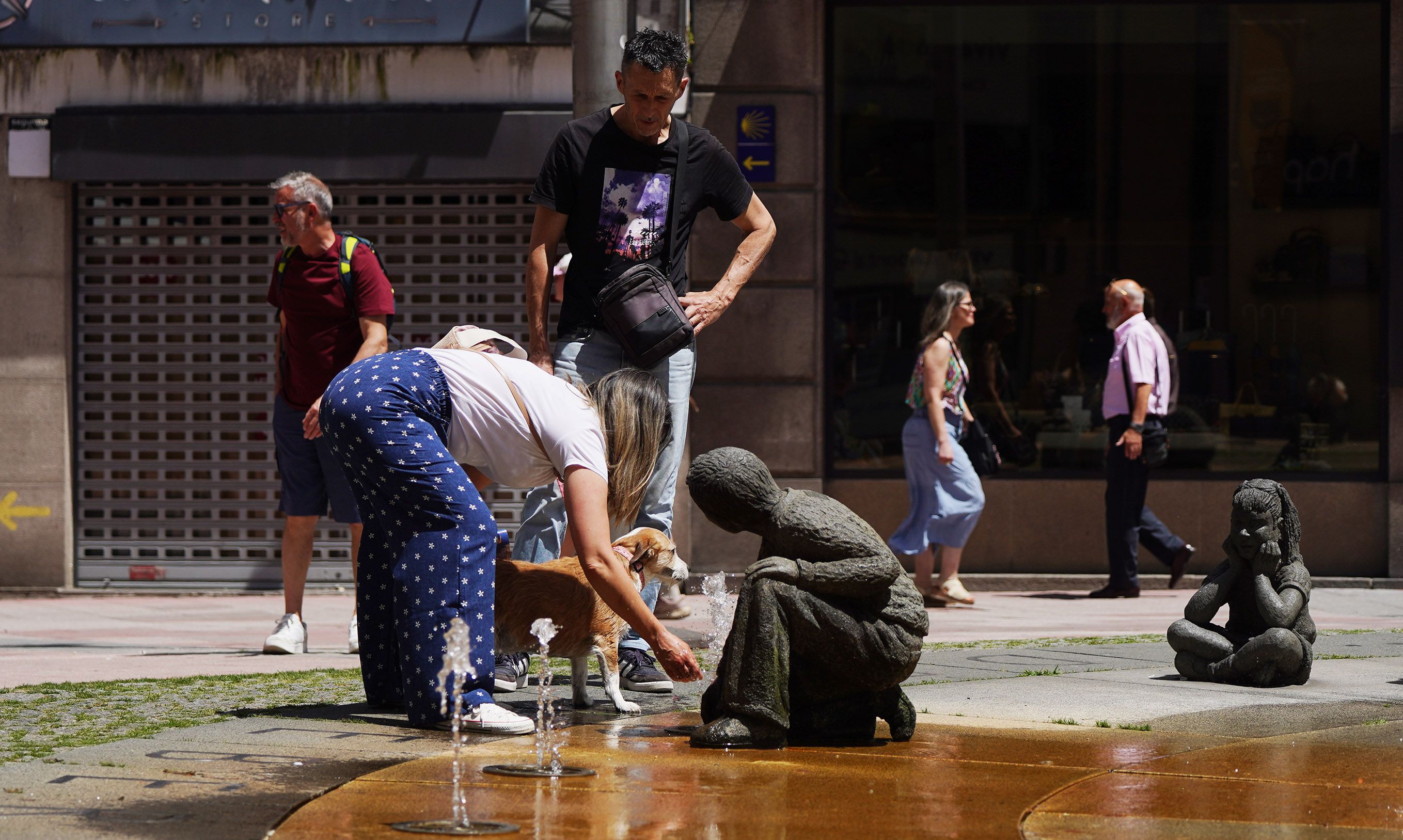 Día de calor en Pontevedra