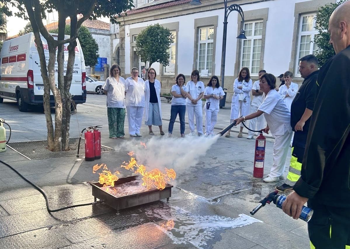 Xornada de formación en emerxencias no centro de saúde de Caldas de Reis