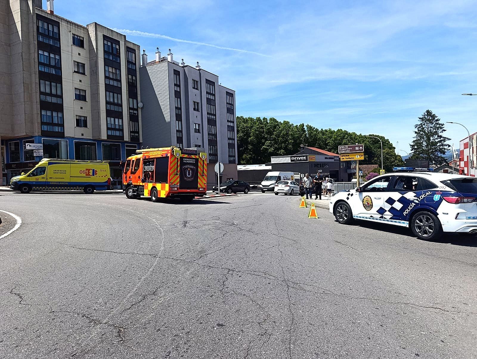 Intervención da Policía Local de Vilagarcía