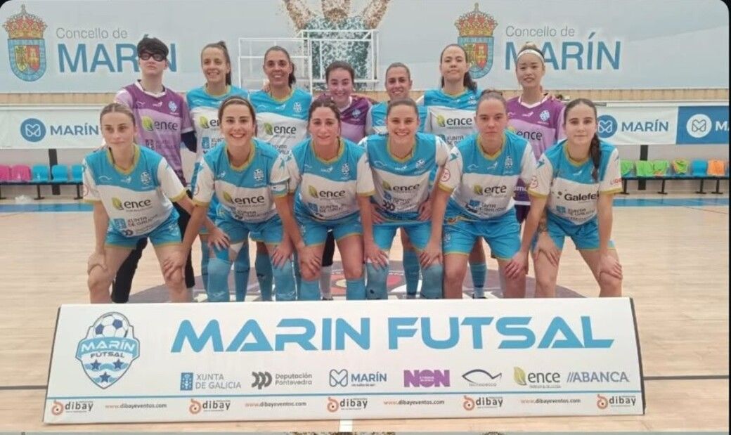 Marín Futsal no partido ante o InterSala 10 Zaragoza