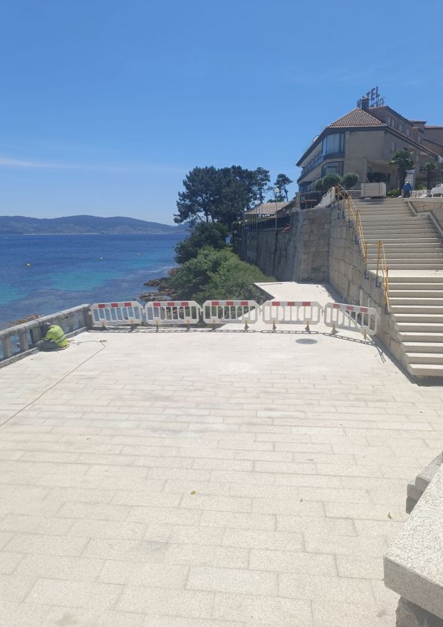 Obras no Miradoiro de Silgar Obras no Miradoiro de Silgar