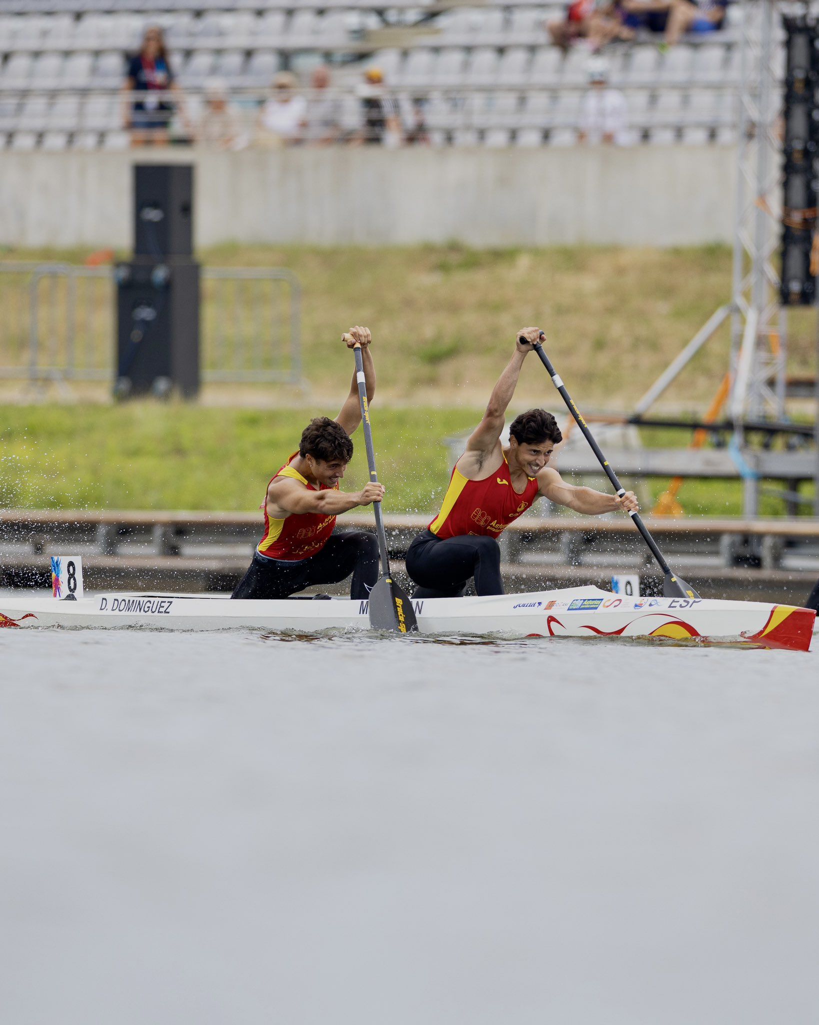 Diego Domínguez e Manuel Fontán no Europeo Sprint