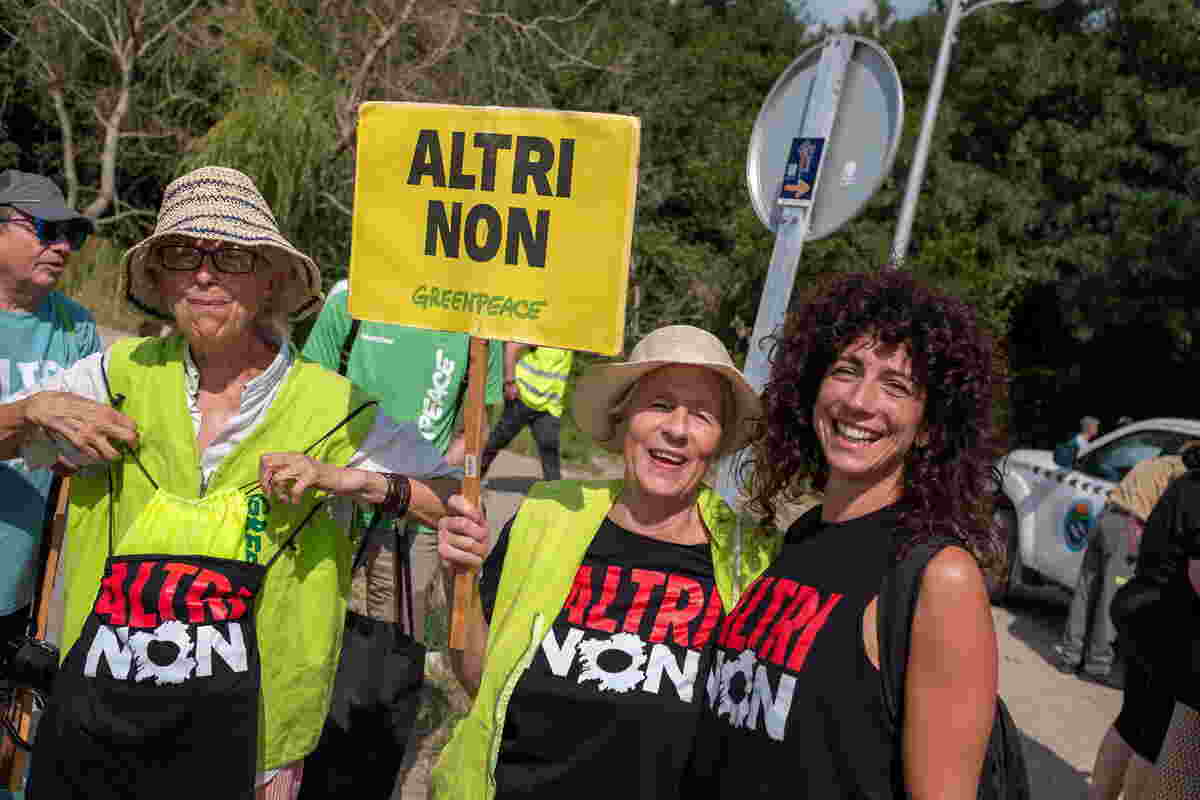 Manifestación contra Altri na Illa de Arousa