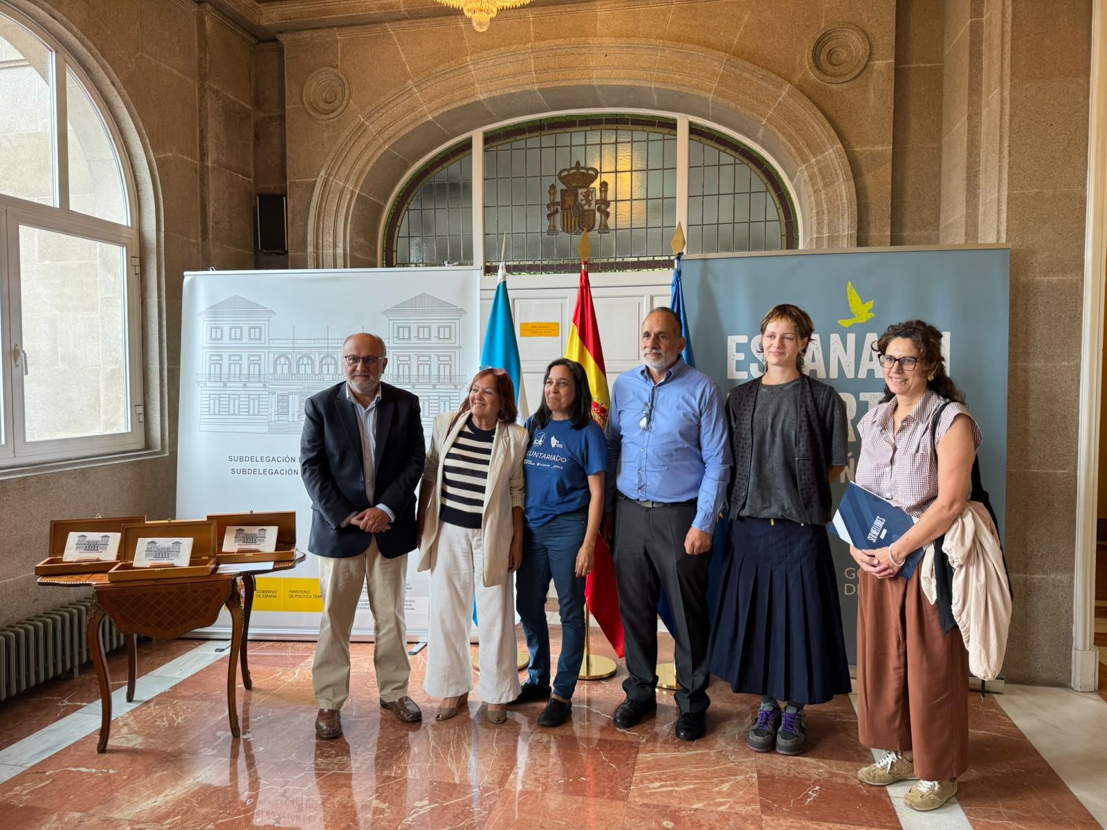 Representantes de Cruz Vermella, Asovedra e Boa Vida