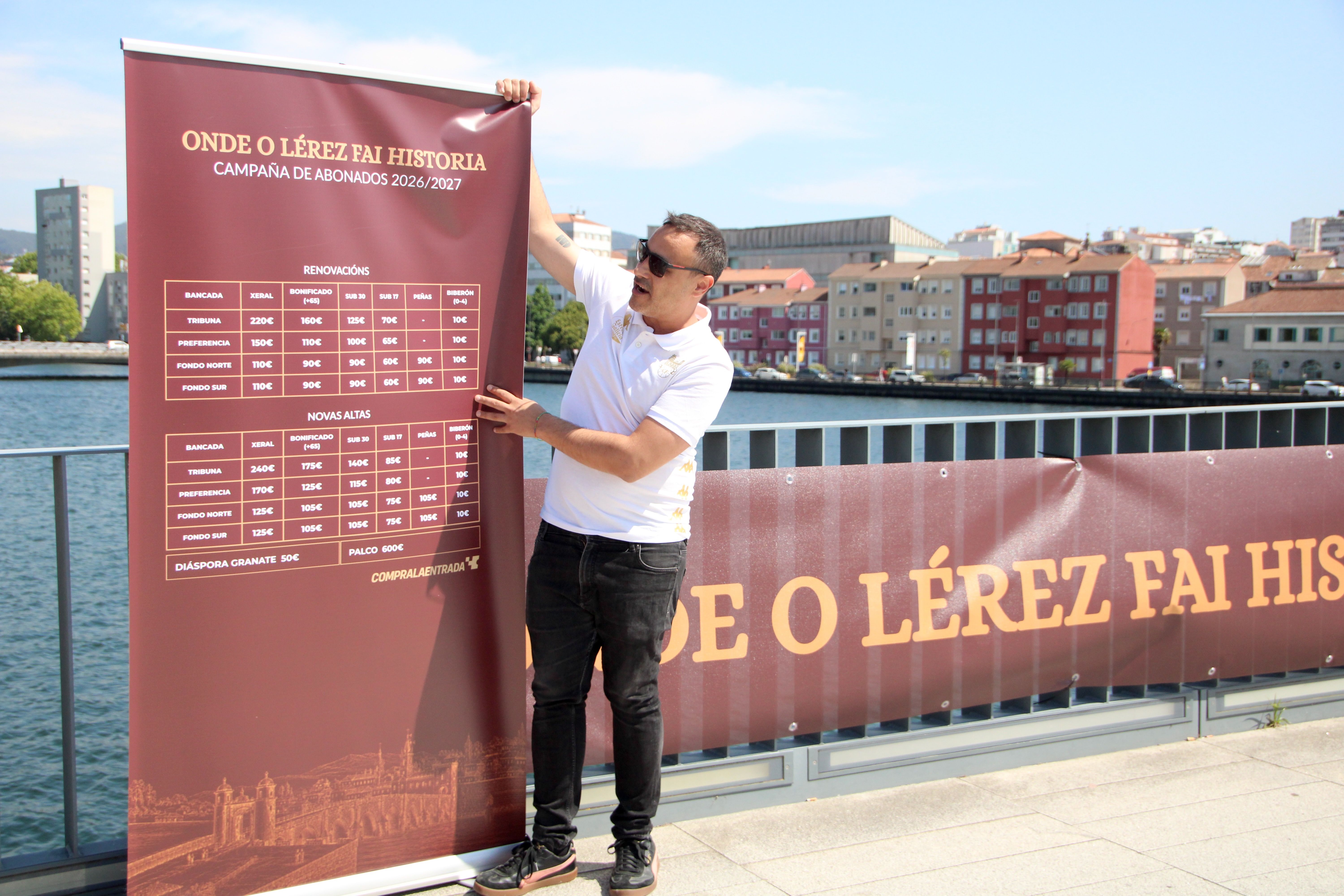 Presentación da campaña de socios do Pontevedra para a tempada 26-27