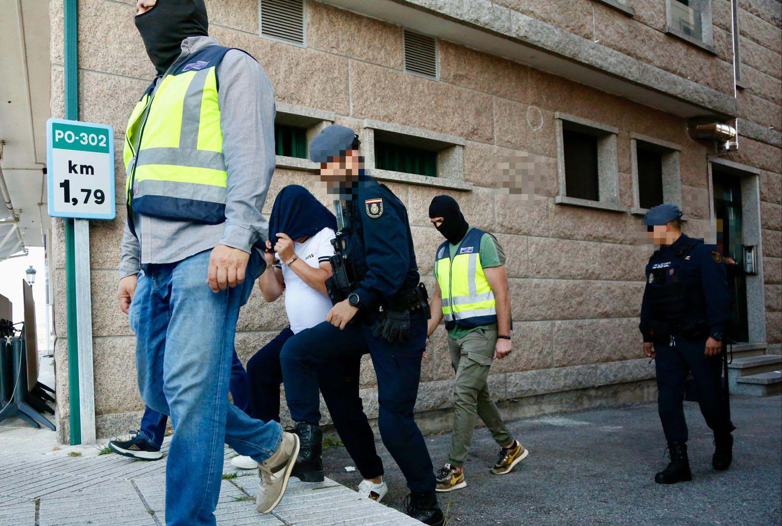 Operativo contra o narcotráfico en Cambados