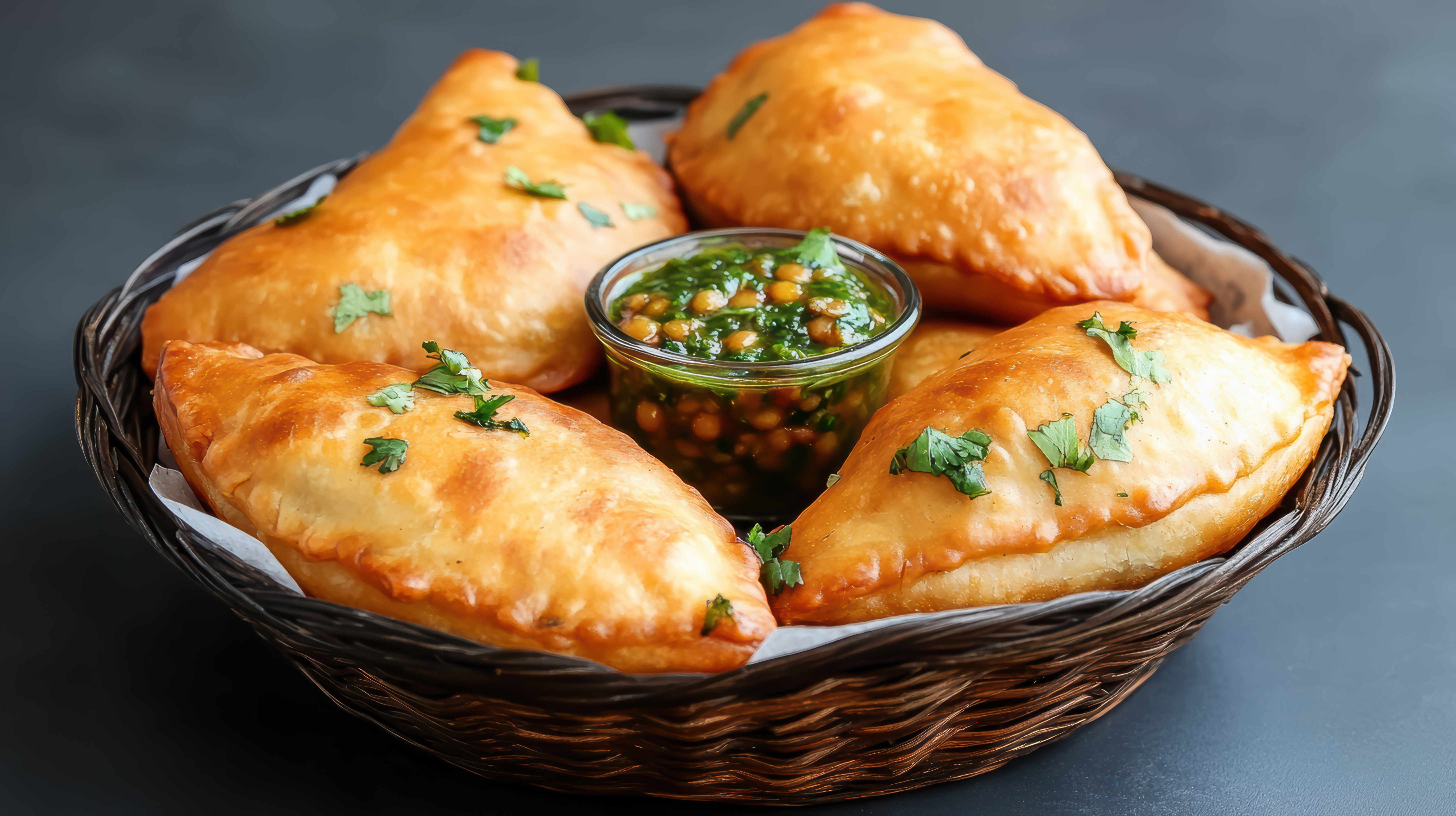 Empanadillas con salsa verde
