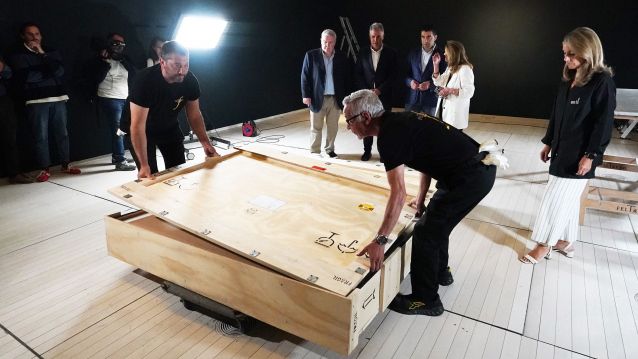 Llegada de 'A derradeira leición do mestre' de Castelao a Pontevedra