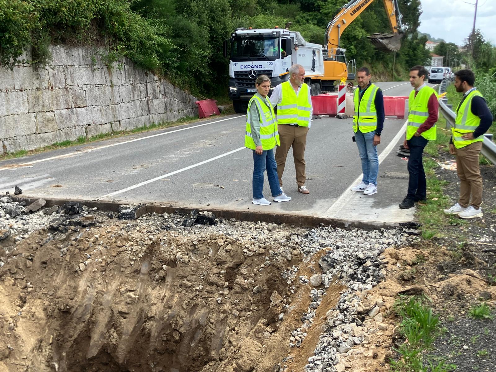 Obras na EP-8002 Caldas-San Clemente