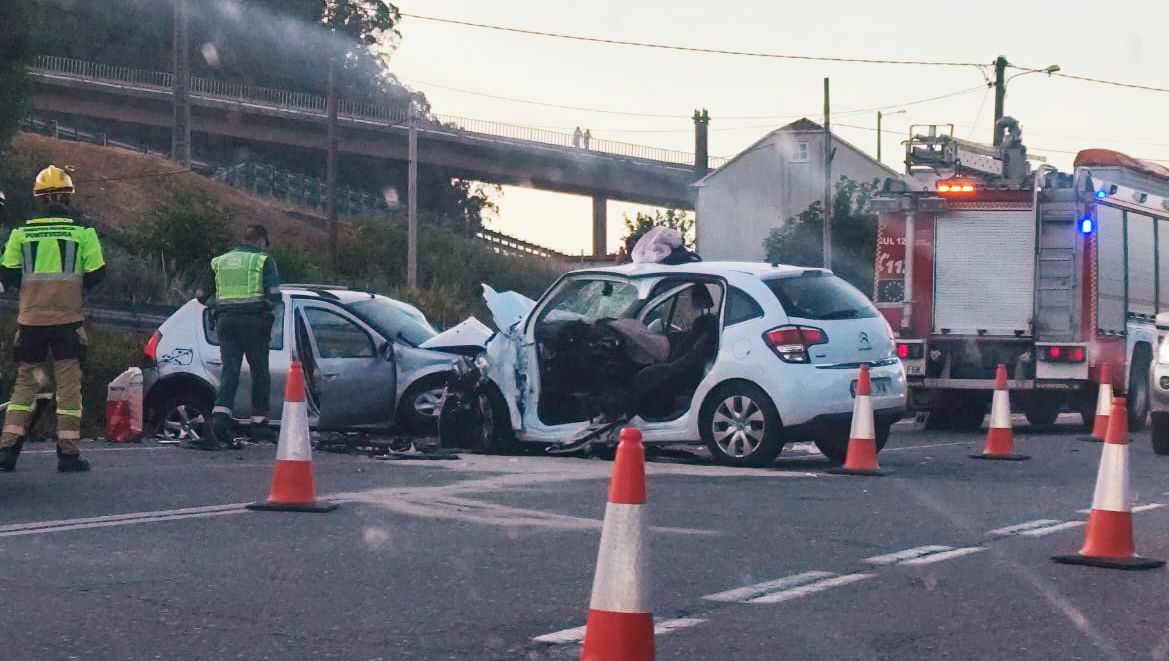 Accidente de tráfico en Vilaboa
