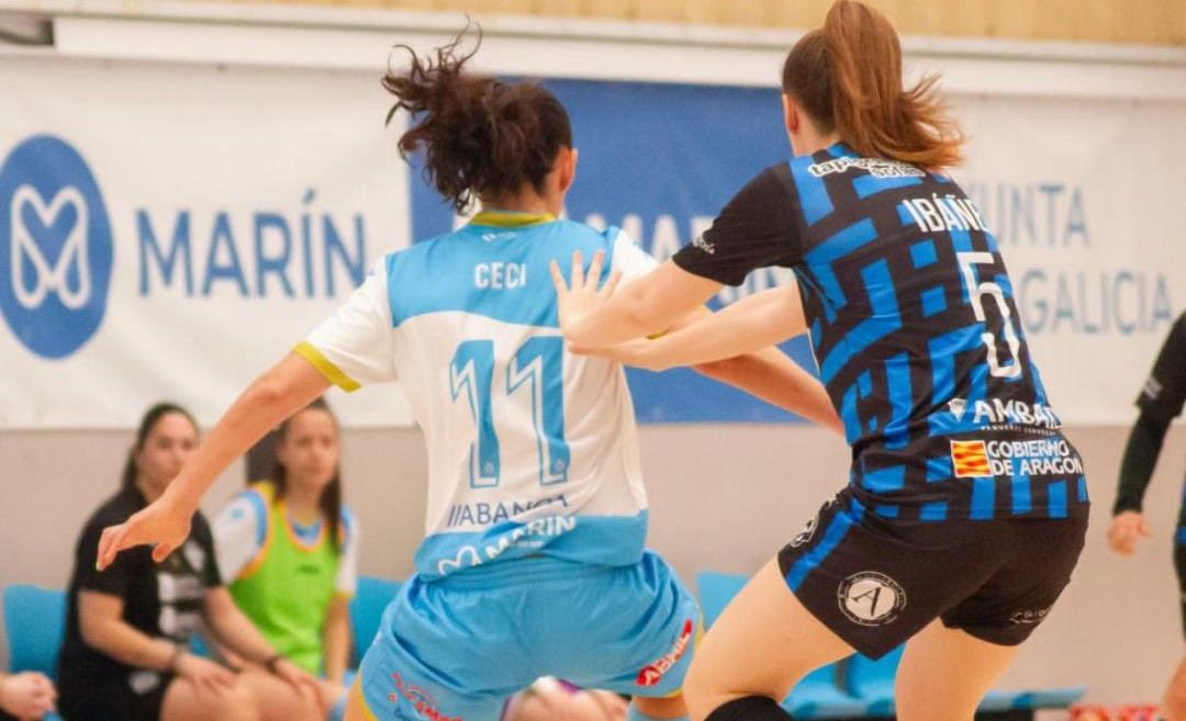 Partido entre o Marín Futsal e o InterSala 10 Zaragoza