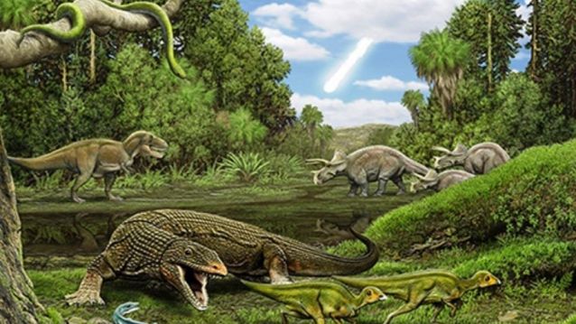 Paisaxe do período cretáceo