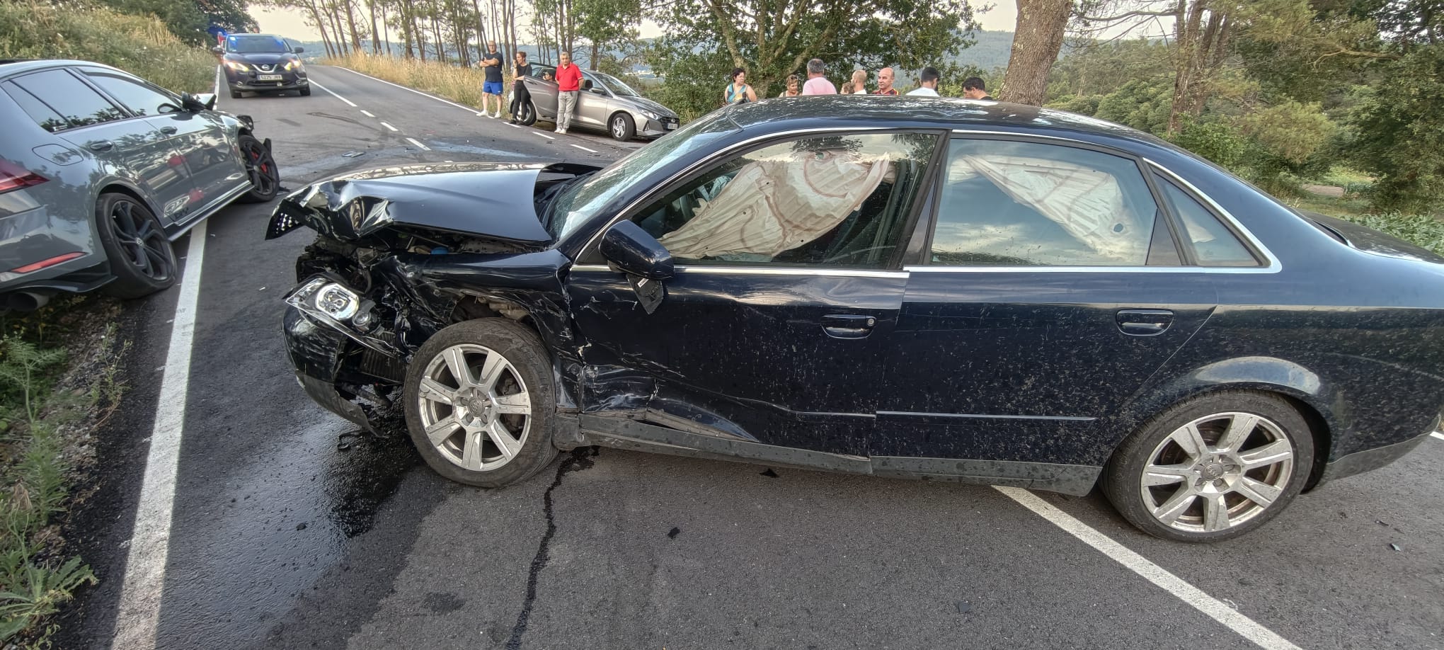 Accidente de tráfico en Cuntis