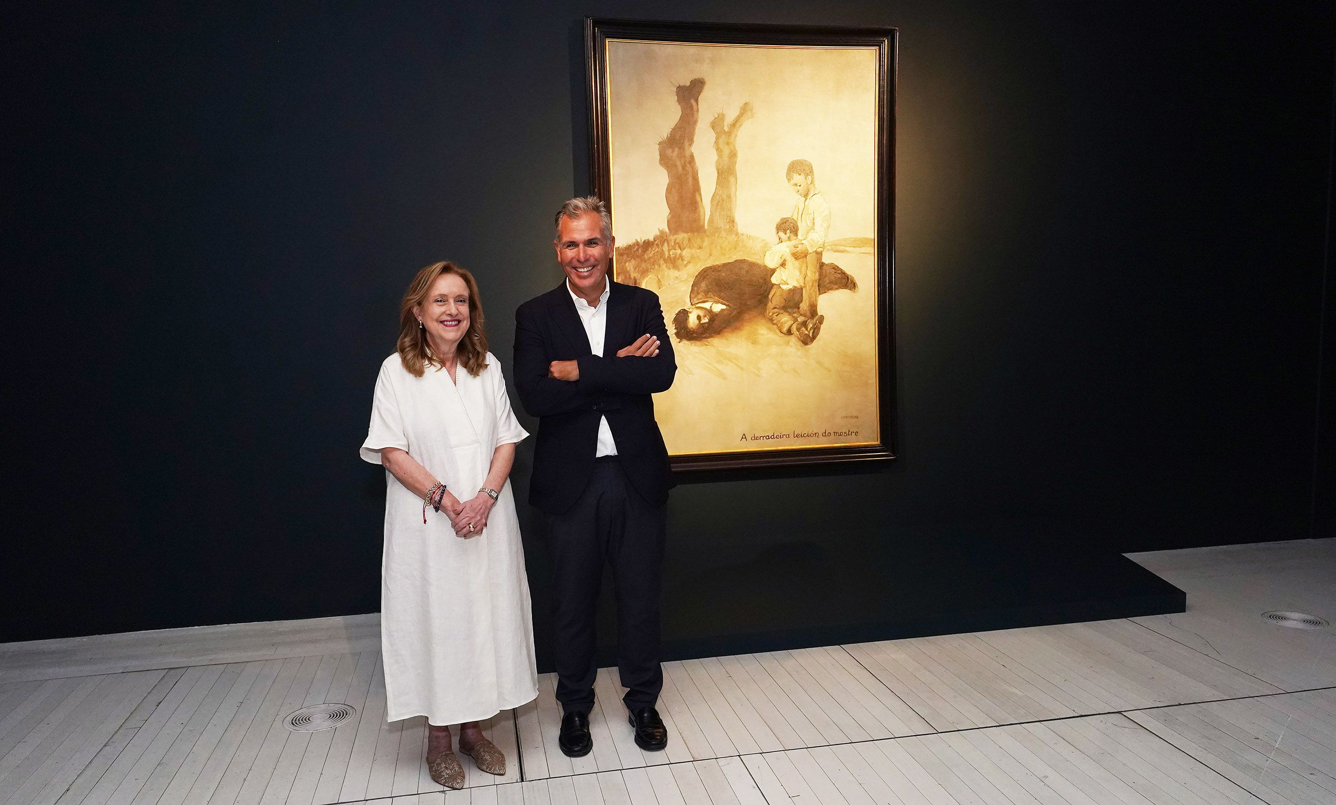 'A derradeira leición do mestre' de Castelao na sala do Museo de Pontevedra