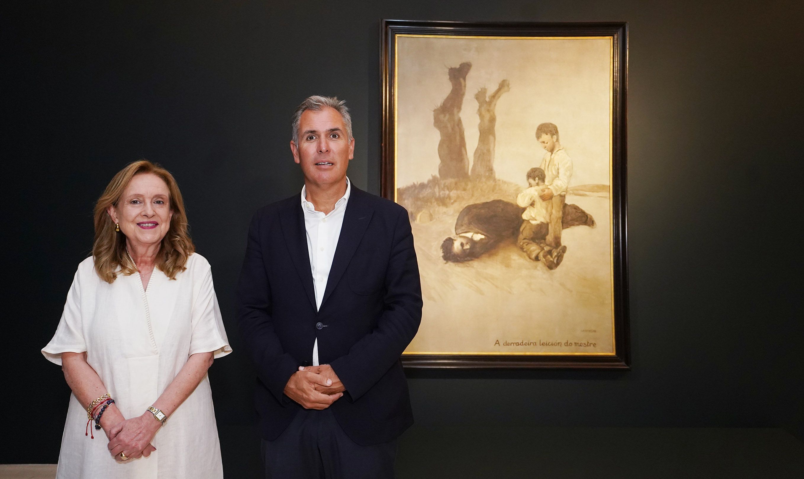 'A derradeira leición do mestre' de Castelao na sala do Museo de Pontevedra