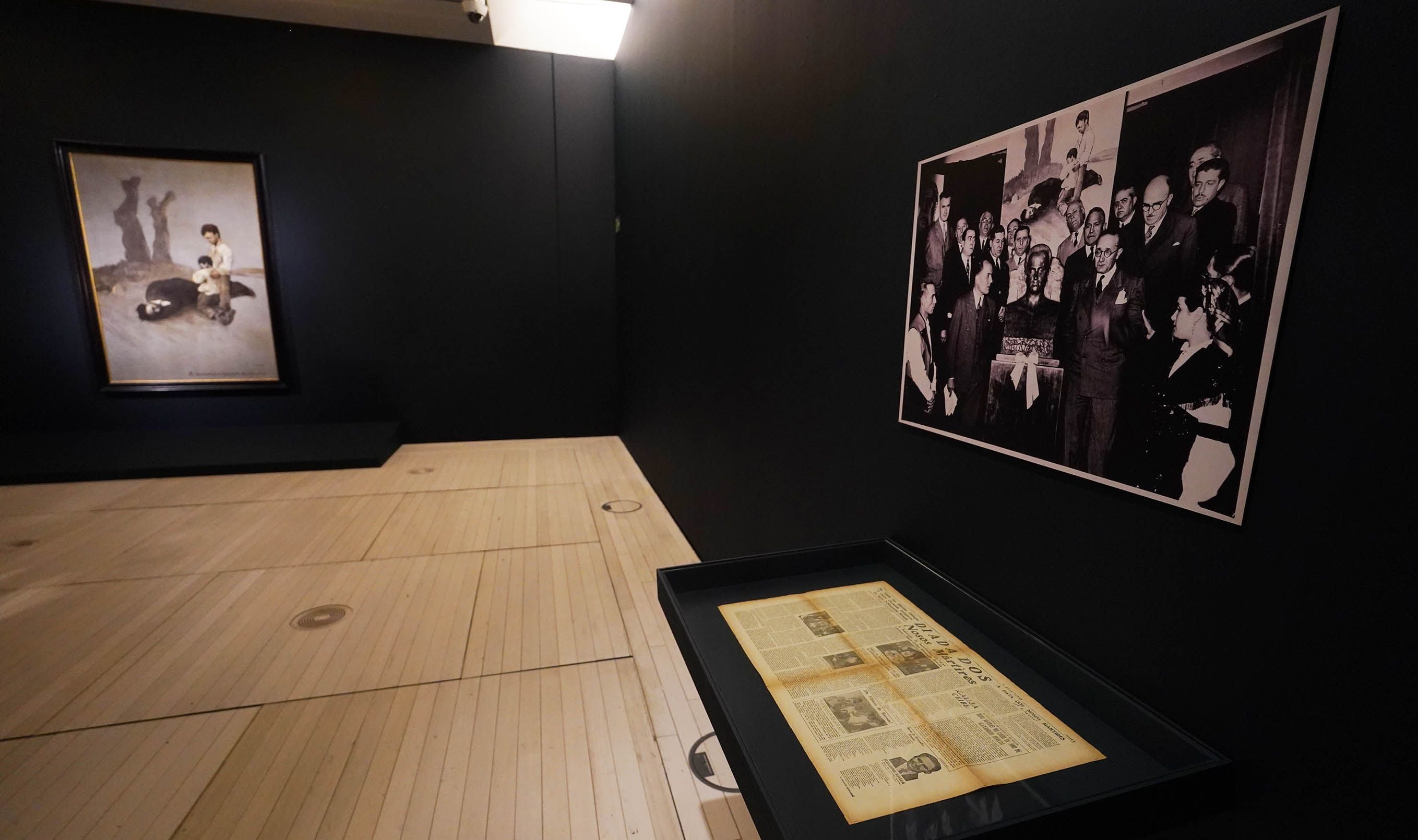 'A derradeira leición do mestre' de Castelao na sala do Museo de Pontevedra