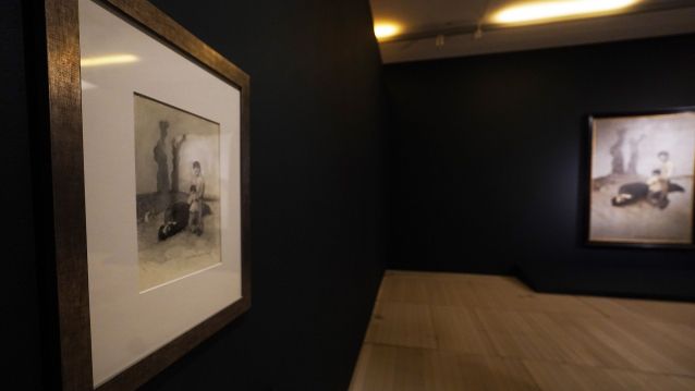Debuxo e cadro de Castelao sobre o asasinato de Alexandre Bóveda Debuxo e cadro de Castelao sobre o asasinato de Alexandre Bóveda