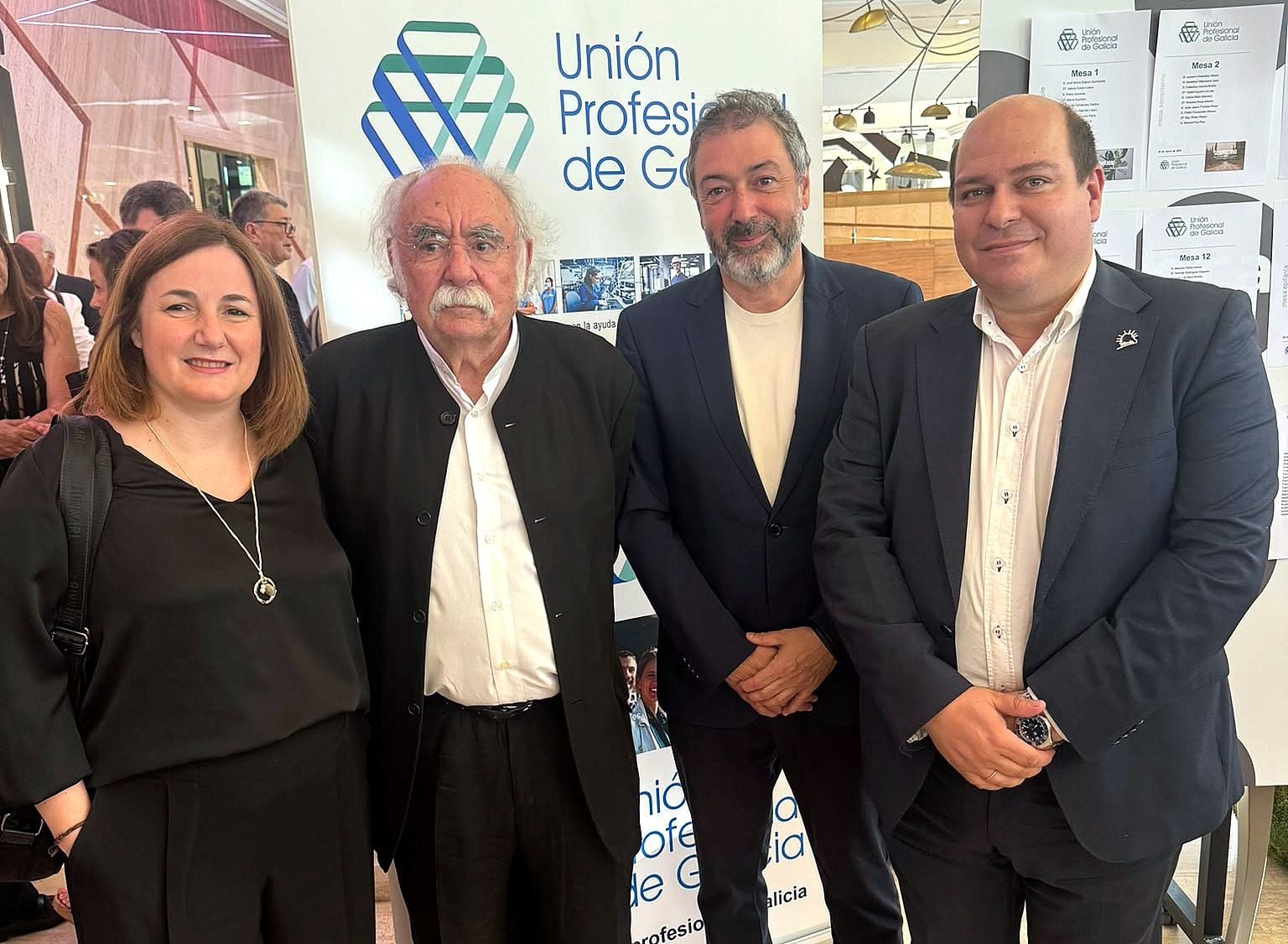 Premios UPDG con Pierres, Garcia Braña, Alfaya e Villanueva