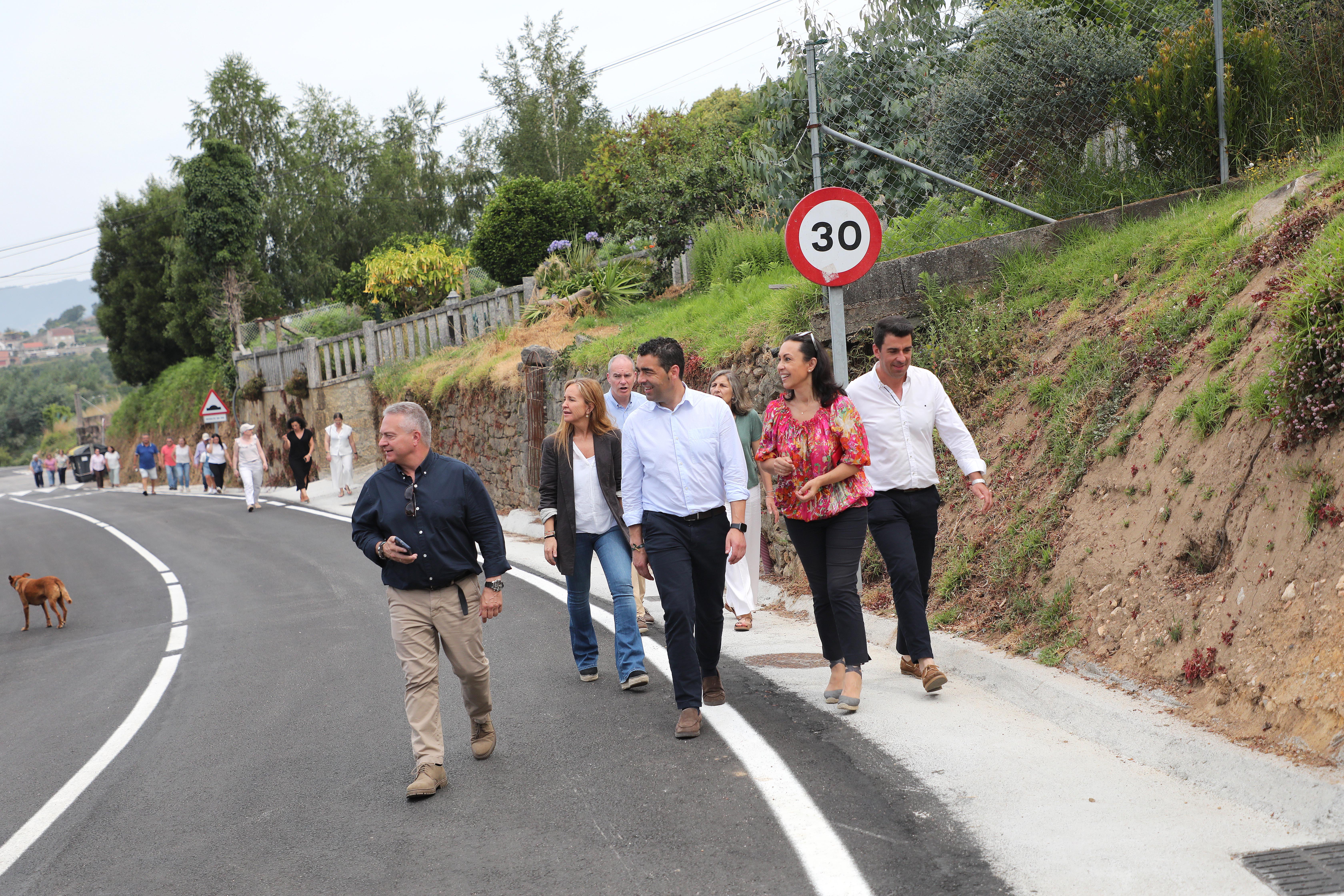 Visita a las obras de mejora de la carretera provincial EP 1201