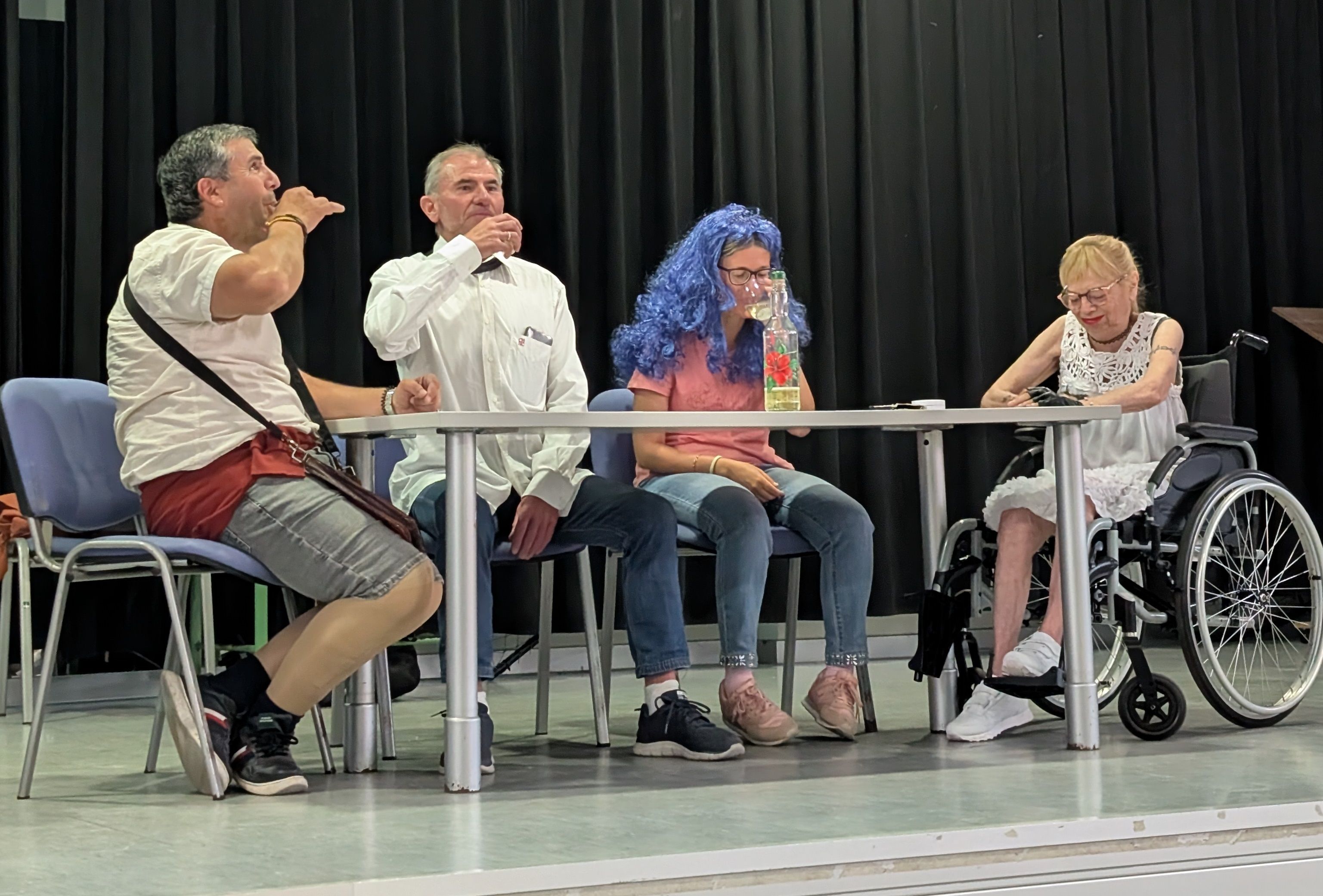 Ensaio da obra de teatro Se o sei non veño