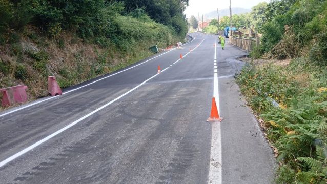 Estrada EP-8002, que une Caldas e San Clemente